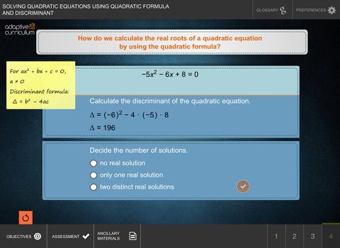 Solve Quad Eq's w Quad Formula screenshot 4