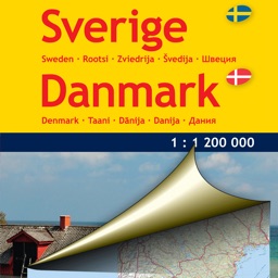 Sweden,Denmark. Road map