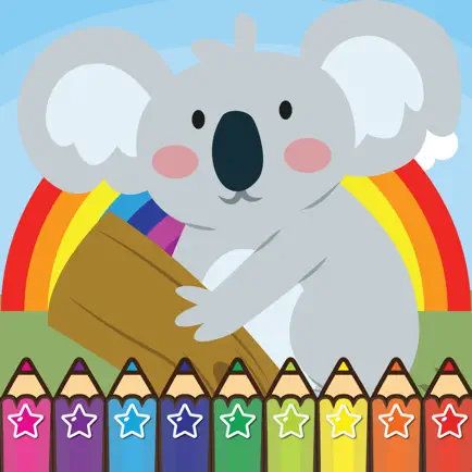 Coloring Cartoon Book Wild Koala preschool Читы
