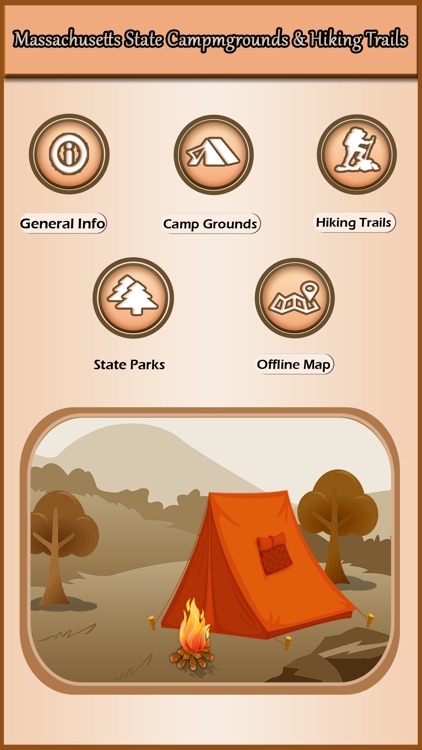 Massachusetts Campgrounds & Hiking Trails Offline