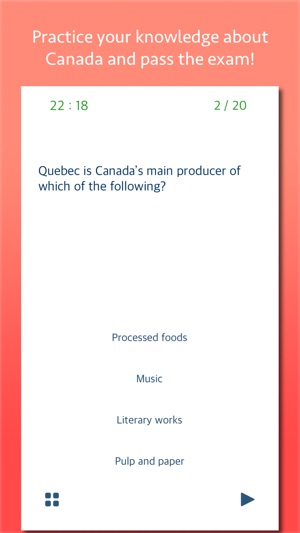 Canadian Citizenship Practice Test - FREE(圖2)-速報App