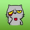 Snubbs The Grey Cool Cat Sticker