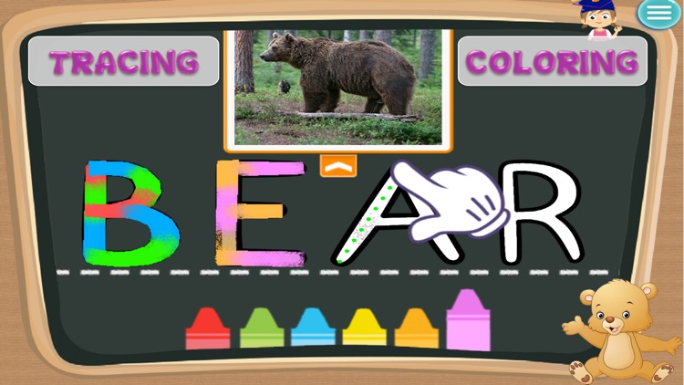 Alphabet Abc's game for kids Tracing, Coloring
