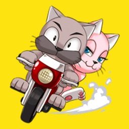 Oreo In Love 2 - Cute cat stickers for iMessage