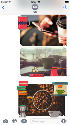 Animated Coffee Stickers