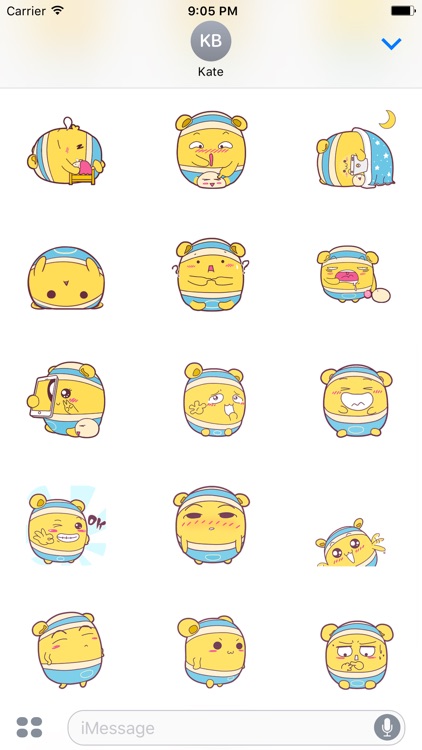 Shiro Hamster animated stickers