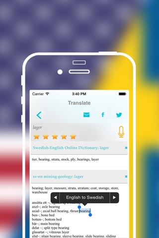 Offline English to Swedish Translator Dictionary screenshot 4