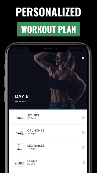 30 Day Ab Challenge Workout screenshot 4