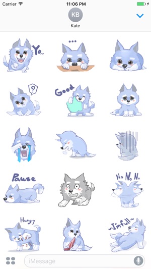 Jacob The Lonely Wolf English Stickers