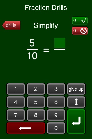 Fraction Drills screenshot 2