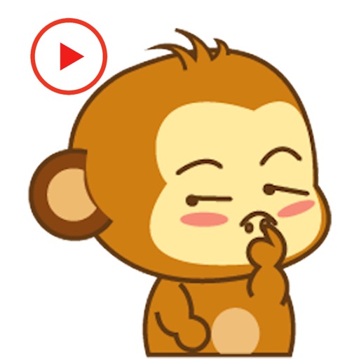 Monkey Animated Sticker icon