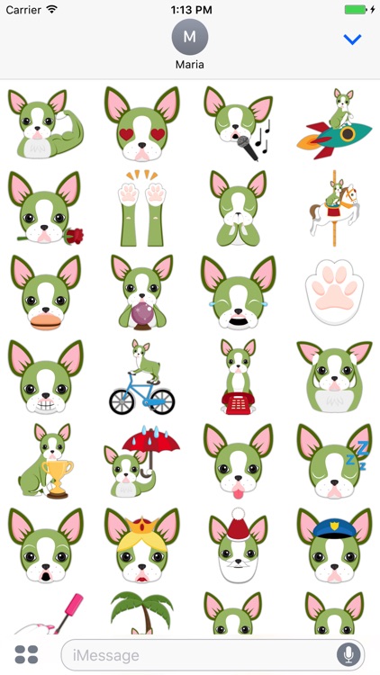Saint Patrick's Day Boston Terrier Emoji Stickers