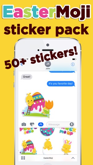 Easter Emoji iMessage Sticker App