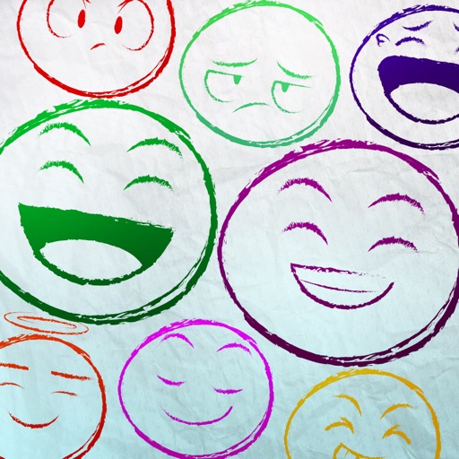 Sketch Smiley Stickers - new emoticons pack icon