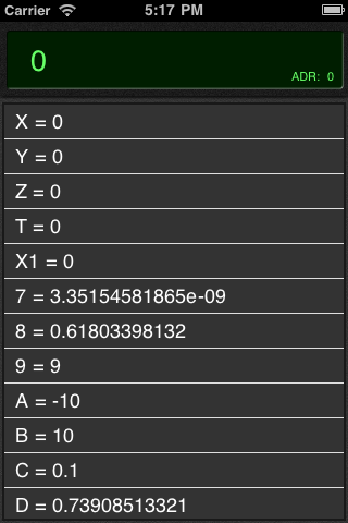 PrgCalc screenshot 2