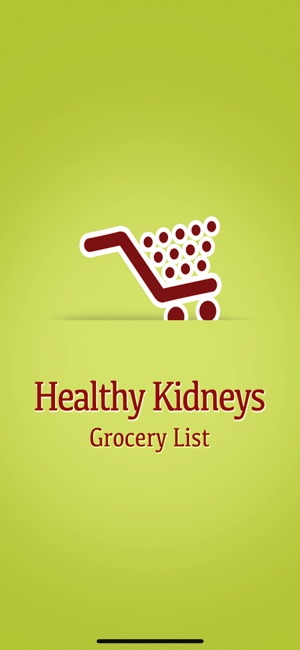 Healthy Kidneys Grocery List