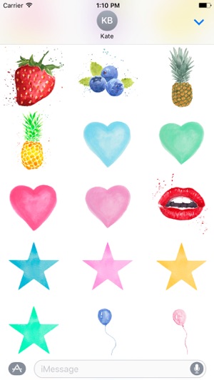 Watercolor Stickers Hand Painted by Maraquela(圖3)-速報App