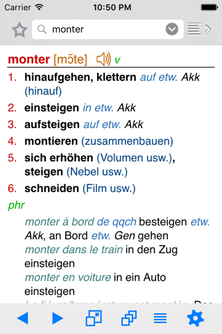 Lingea French-German Advanced Dictionary screenshot 2