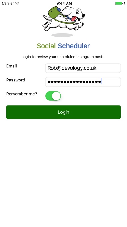 Social Scheduler App