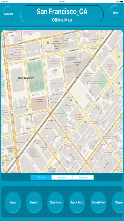 San Francisco CA Offline City Maps with Navigation