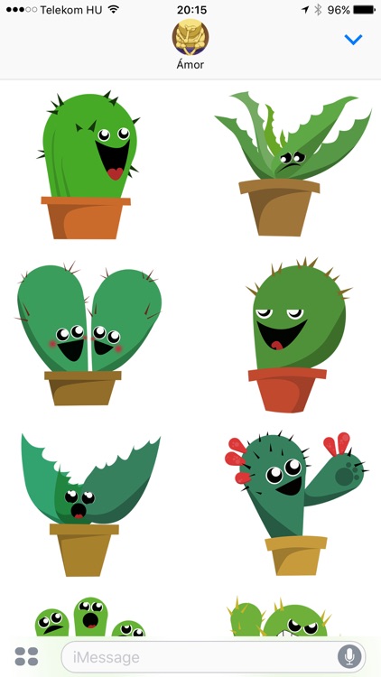 Lively Cactus Party the Summer Sticker Pack