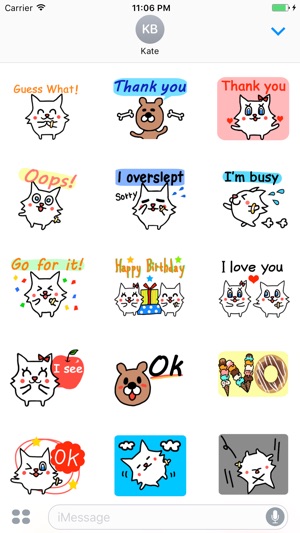 Cute Animals Speak English Stickers(圖2)-速報App