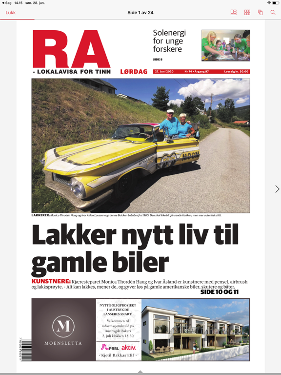 Rjukan Arbeiderblad eAvis screenshot 2