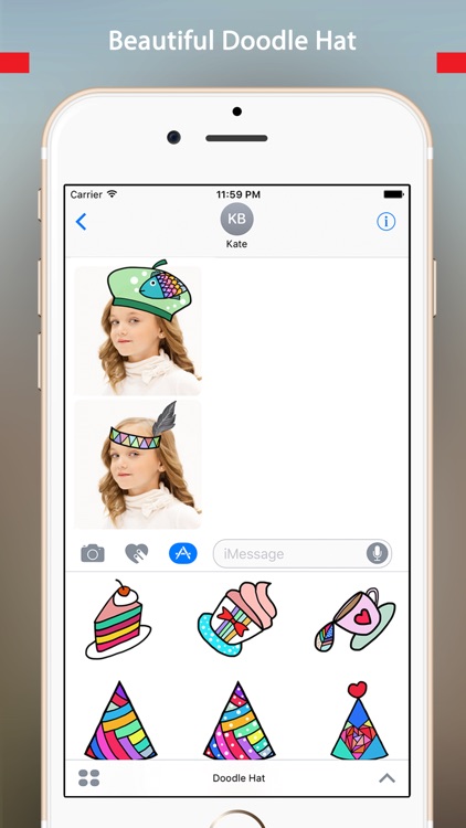 Doodle Hat Stickers by StiPia