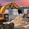 3D Tractor Concrete Excavator Operator Simulation