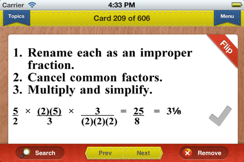 Praxis Core Math Prep Flashcards Exambusters screenshot 2