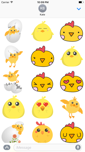 Cute Chickens - Fc Sticker(圖1)-速報App