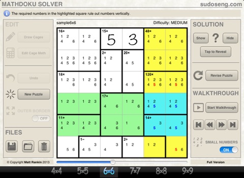 Mathdoku Solver screenshot 4
