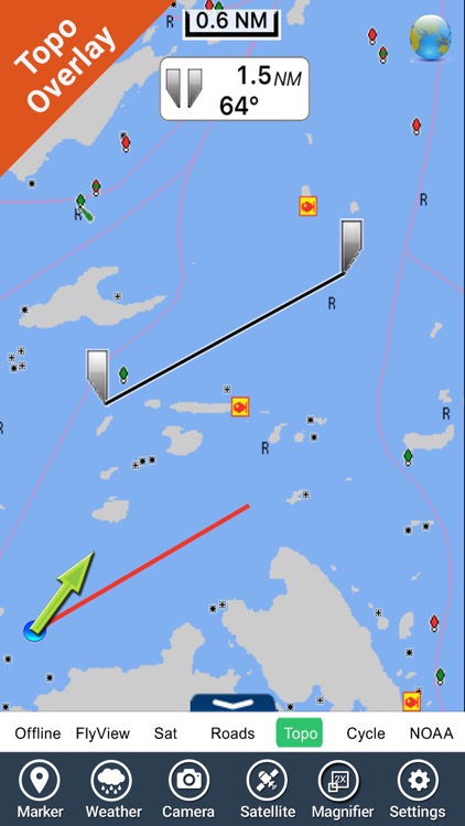 Boating Lake of the Woods GPS map Fishing chart