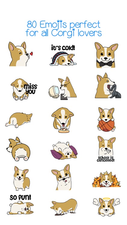 CorgMoji - Corgi Dog Pet Emoji Stickers! screenshot-3