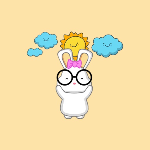 Nerd Easter Bunny - Animated GIF Stickers