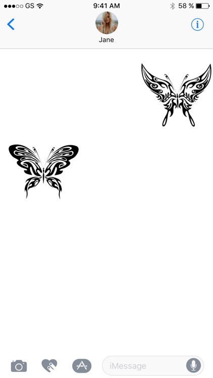 Abstract Butterflies Sticker Pack