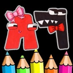 Alphabet coloring lore art