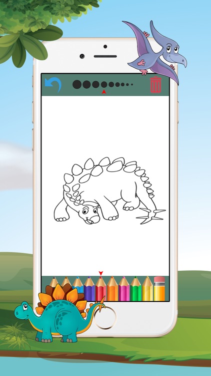 Dinosaur Coloring Book - Coloring Games for Kids & screenshot-4