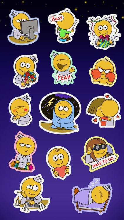 Sleepless Guy Stickers