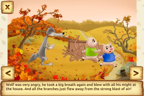 Three Little Pigs - fairy tale with games Lite screenshot 4