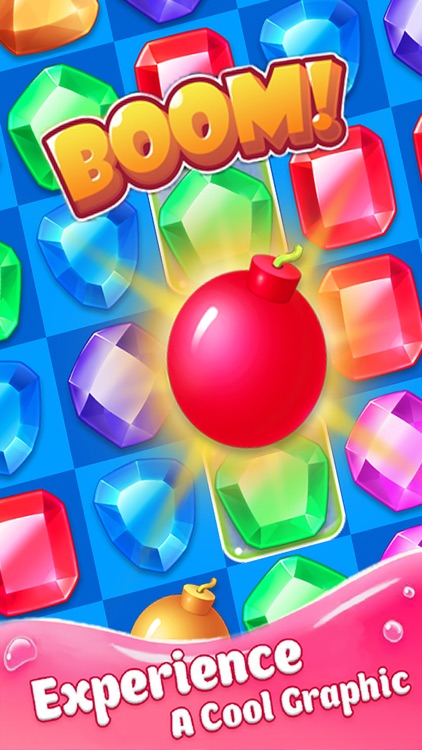 Jewel Blast Legend Delicious Gummy Match 3 Game