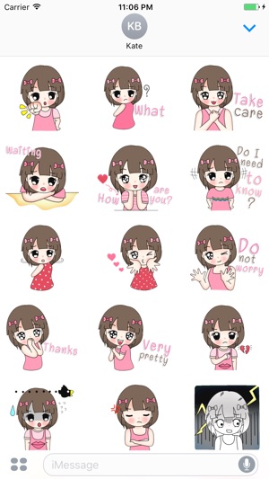 Heidi The Lovely Girl English Stickers(圖2)-速報App