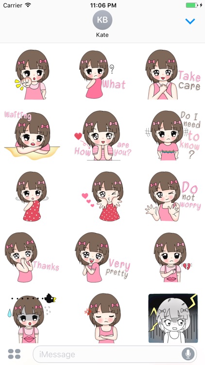 Heidi The Lovely Girl English Stickers