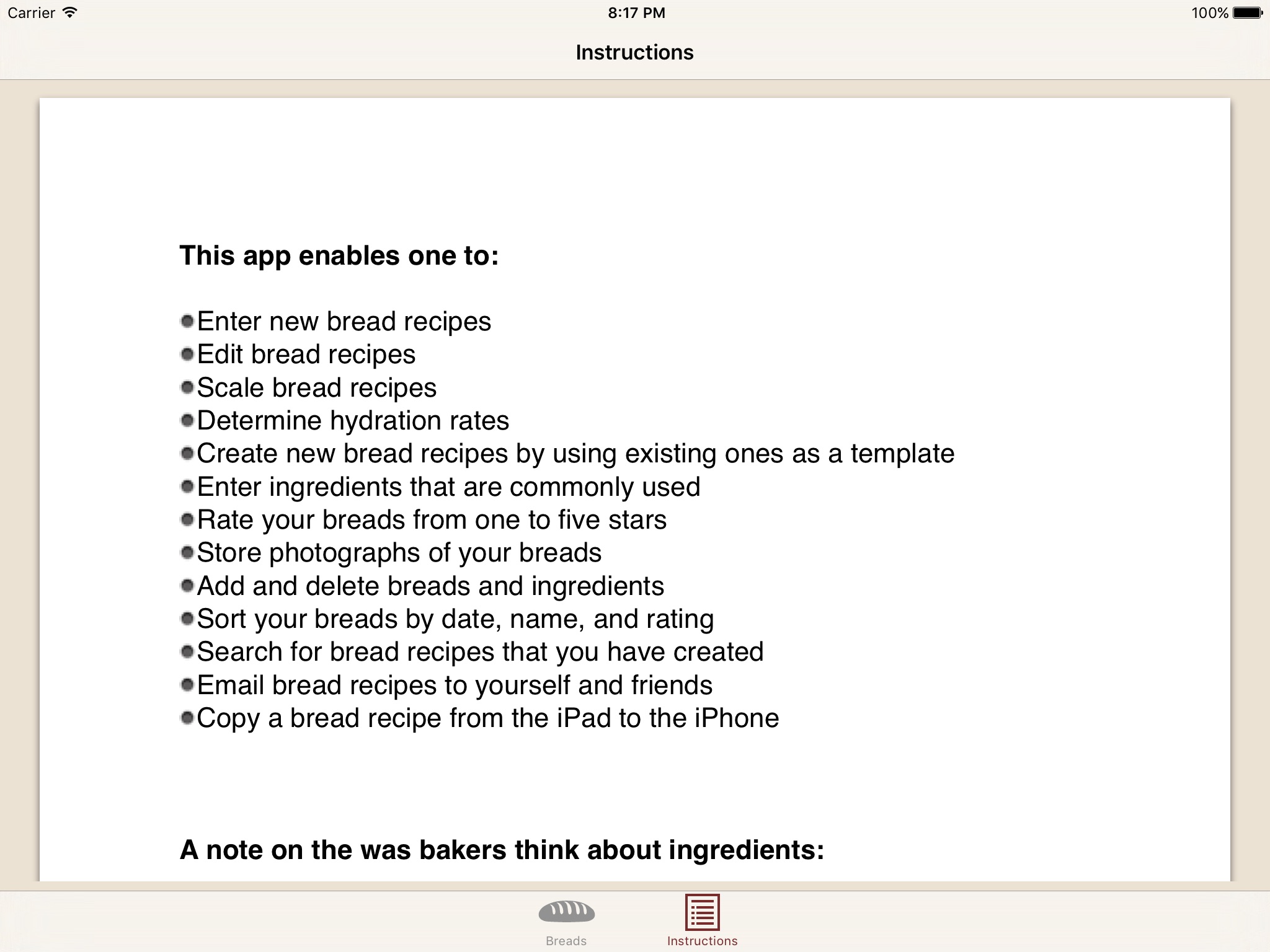 Artisan Bread for  iPad screenshot 4