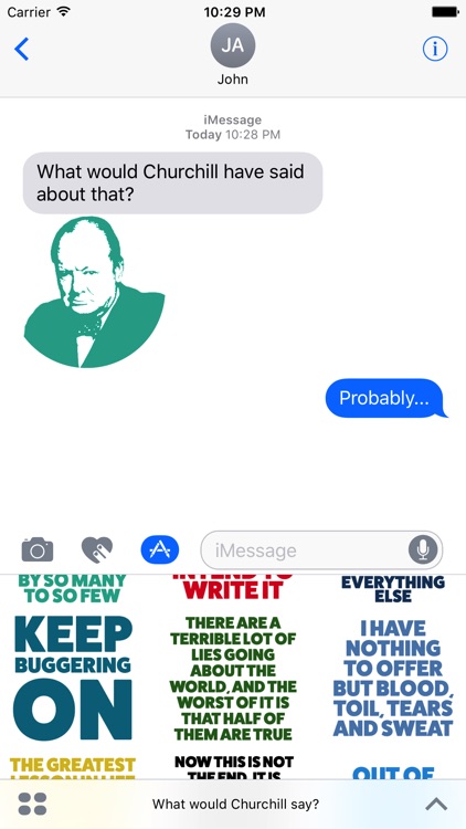 What would Churchill say Stickers screenshot-3