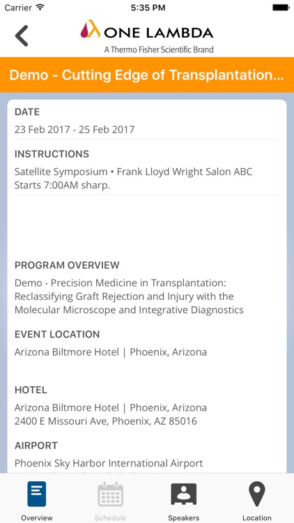 One Lambda Event App screenshot-3
