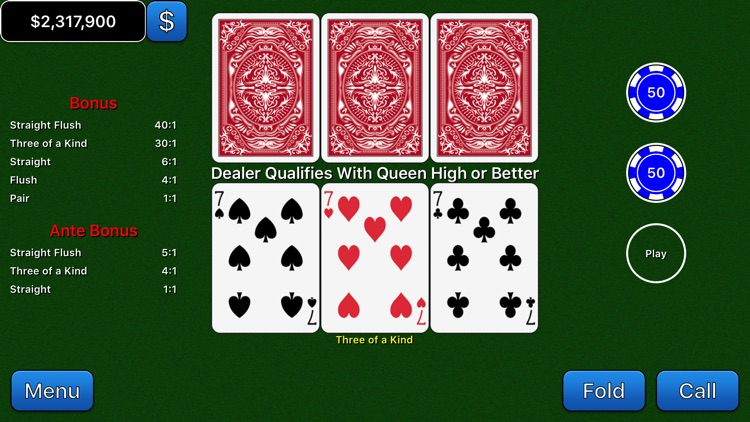 Beat the House 3 Card