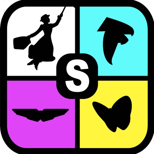 Silhouettes - Can you guess what the icon is behind the silhouette? iOS App