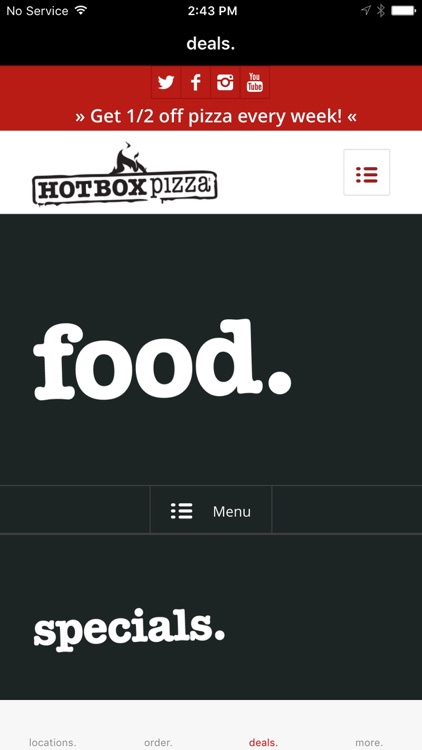 HotBox Pizza App