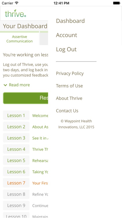 Thrive - Feel better, sooner screenshot-3
